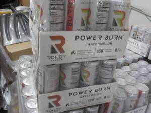 2 - 12 packs Rowdy Power burn Watermelon