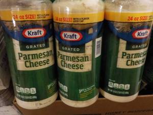 3 Kraft Grated Parmesan Cheese - 24 oz each