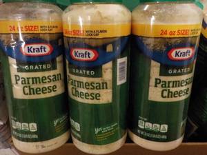 3 Kraft Grated Parmesan Cheese - 24 oz each