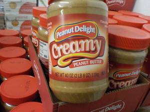 6 Peanut Delight 40 oz Peanut Butter