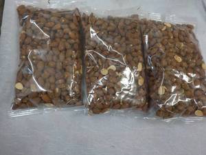 3 - 16 oz Bags Roasted No Salt Whole Almonds