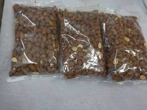 3 - 16 oz Bags Roasted No Salt Whole Almonds