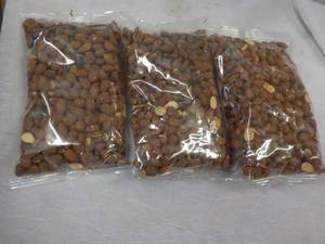 3 - 16 oz Bags Roasted No Salt Whole Almonds