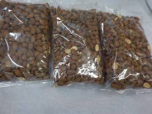 3 - 16 oz Bags Roasted No Salt Whole Almonds