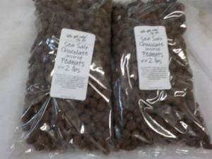 2 - 2 lb. Bags Sea Salt Chocolate Covered Peanuts