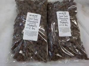 2 - 2 lb. Bags Sea Salt Chocolate Covered Peanuts