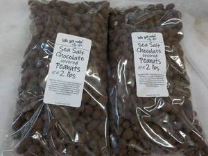 2 - 2 lb. Bags Sea Salt Chocolate Covered Peanuts
