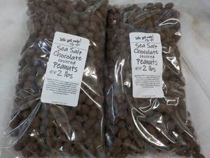 2 - 2 lb. Bags Sea Salt Chocolate Covered Peanuts