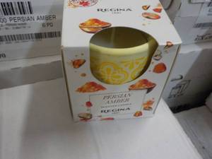 12 Persian Amber Regina Candles