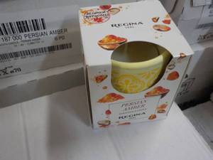 12 Persian Amber Regina Candles