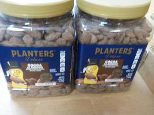 2 Planters Delux Cocoa Almonds 2 lb. 5 oz each