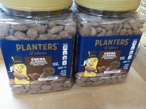 2 Planters Delux Cocoa Almonds 2 lb. 5 oz each