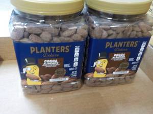 2 Planters Delux Cocoa Almonds 2 lb. 5 oz each