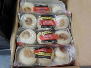 Davids Deli 12 - 12 oz Pkgs Original Sliced English Muffins best date 112023