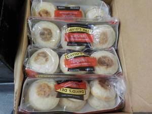 Davids Deli 12 - 12 oz Pkgs Original Sliced English Muffins best date 112023