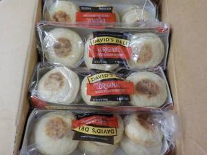 Davids Deli 12 - 12 oz Pkgs Original Sliced English Muffins best date 112023