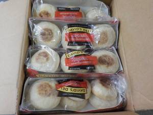 Davids Deli 12 - 12 oz Pkgs Original Sliced English Muffins best date 112023