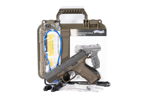lot 79 image: 9mm Walther P99 final edition OD green with hard case and coin