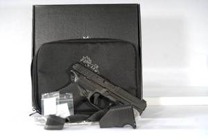 lot 56 image: 9mm Springfield Echelon, u-notch pistol, optics ready, night sights, ambi