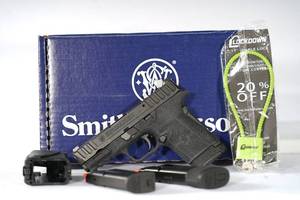 lot 94 image: 9mm S&W EQUALIZER, Next-gen EZ technology, low recoil impulse, and versatile magazine capacity all in a compact footprint,