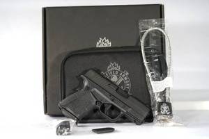 lot 112 image: XDS 9mm 3.3 BLK Mod2 OSP with Red Dot
