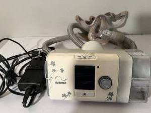 lot 11 image: MSRP $2500 ResMed AirSense 10 For Her CPAP Machine WHumidAir Heated Humidifier, Power Cord, Data Card, Mask &&nbspHeated Hose - Works Great It Can Be Set For Him Too