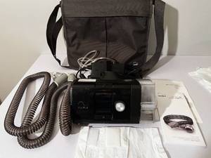 lot 15 image: MSRP $1800 ResMed AirSense 10 AutoSet & HumidAir CPAP Machine WCarry Bag, Reservoir, ClimateLineAir Oxy Heated Tube, Manuals & Power Cord Plus New Filters (No Mask) Great Working Condition
