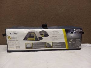 lot 58 image: NEW CORE 6 PERSON LIGHTED DOME TENT