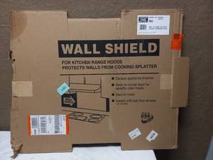 lot 66 image: BROAN BACKSPLASH RANGE HOOD WALL SHIELD 30
