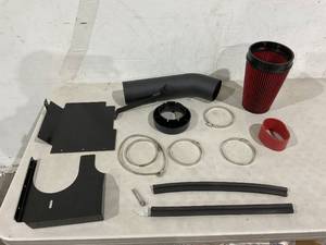 lot 376 image: SUPERFASTRACING 4 Cold Air Intake System  Heat Shield Replacement - BlackRed