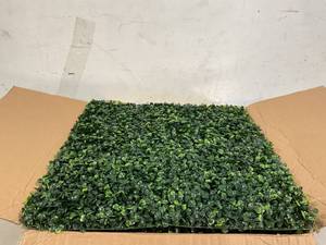 lot 393 image: LOT OF 12 - DearHouse  20x 20 Artificial Boxwood Panels