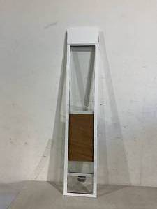 lot 395 image: PetSafe 1-Piece Sliding Glass Pet Door - Large Tall - White