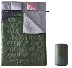 lot 509 image: Tuphen Double Sleeping Bag - GreenGrey