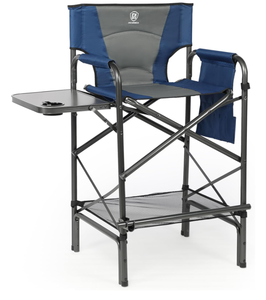 lot 514 image: EVER ADVANCED Tall Folding Chair - BlueGrey