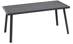 lot 516 image: C-Hopetree Small Metal Outdoor Coffee Side Table - Black