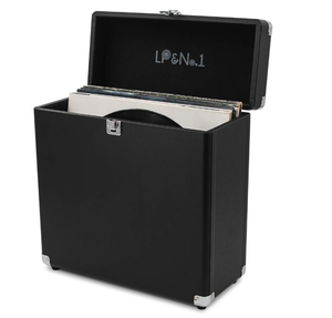 lot 536 image: LP&No.1 Vintage Vinyl Record Storage Case - Black