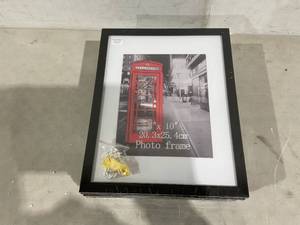 lot 228 image: SET OF 9 - 8x10Matted11x14 Photo Frame  - Black
