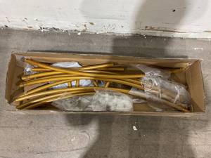 lot 129 image: LANGXUN Large Size Gold Metal Round Balloon Arch kit