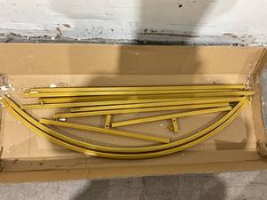 lot 130 image: Wokceer Wedding Arch Backdrop Stand - Gold