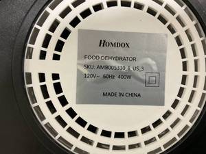 lot 104 image: Homdox 8-Tray Food Dehydrator Machine
