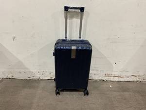 lot 106 image: Hanke 20 Inch Dark Blue Carry On Rolling Suitcase
