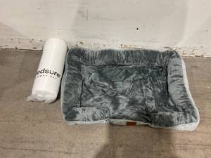 lot 123 image: Bedsure Orthopedic Dog Bed for Large Dogs - Grey