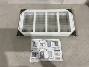 lot 236 image: Handua 20W x 10H Steel Return Air Filter Grille - White