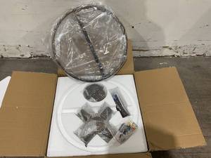 lot 136 image: Semi Flush Mount Ceiling Lighting - Western Bronze