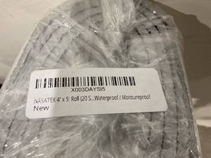 lot 146 image: NASATEK 4 x 5 ft. Roll Waterproof  Moistureproof Automotive Insulation
