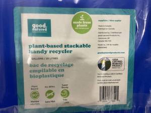 lot 150 image: good natured 6-Gallon Stackable Recycle Bin with Handle