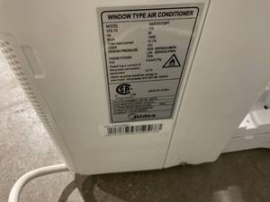 lot 301 image: Midea 10,000 BTU U-Shaped Smart Inverter Window Air Conditioner - READ