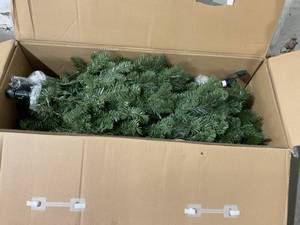 lot 24 image: Home Accents Holiday 7.5 ft. Pre-Lit LED Wesley Pine Artificial Christmas Tree with 550 Color Changing Mini Lights
