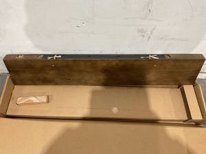 lot 175 image: Homeforia Rustic Farmhouse Floating Shelf - Walnut