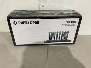 lot 3 image: Phenyx Pro 8 Channel Wireless Microphone System